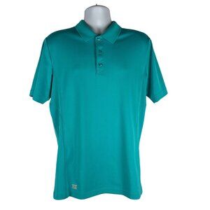Fila Sport Mens Golf Polo Shirt Athletic Fit Teal Size M Polyester